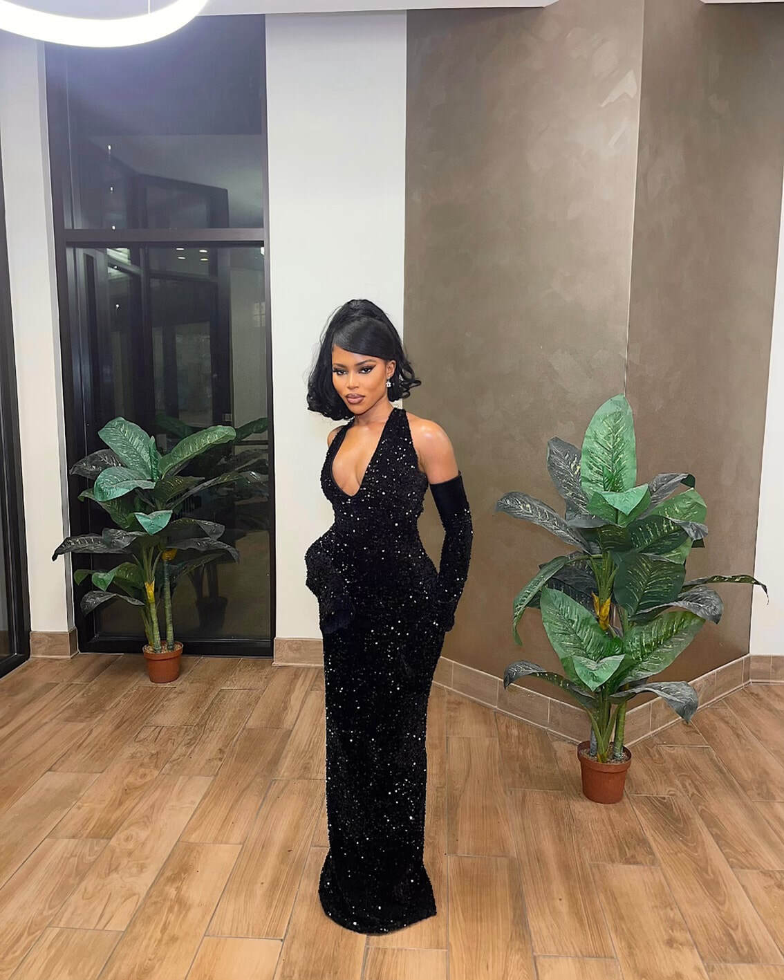 Black mermaid long prom dress, fashion evening dress fg3333