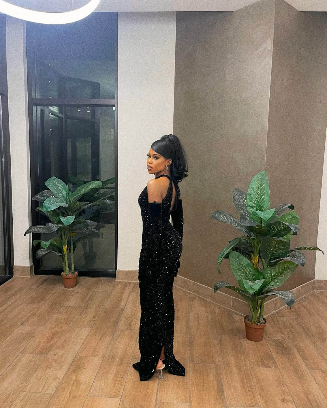 Black mermaid long prom dress, fashion evening dress fg3333