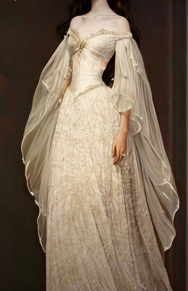 Vintage Bridal Gown A line Off The Shoulder Ivory Lace Wedding Dresses Bridal Gowns fg8311