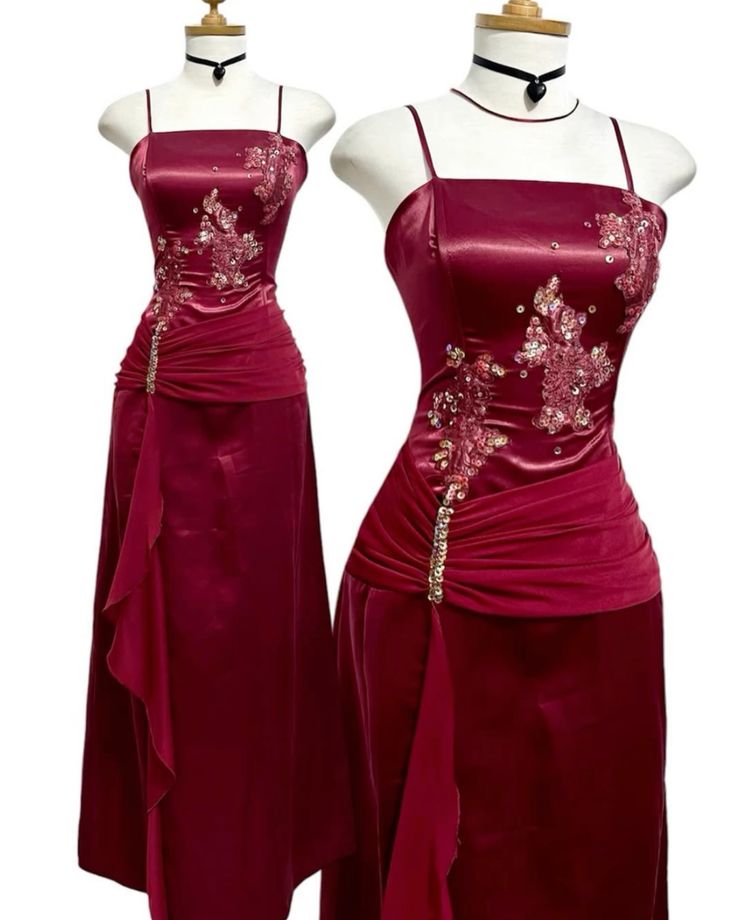 Burgundy Prom Party Dress Long Formal Evening Dress fg7497