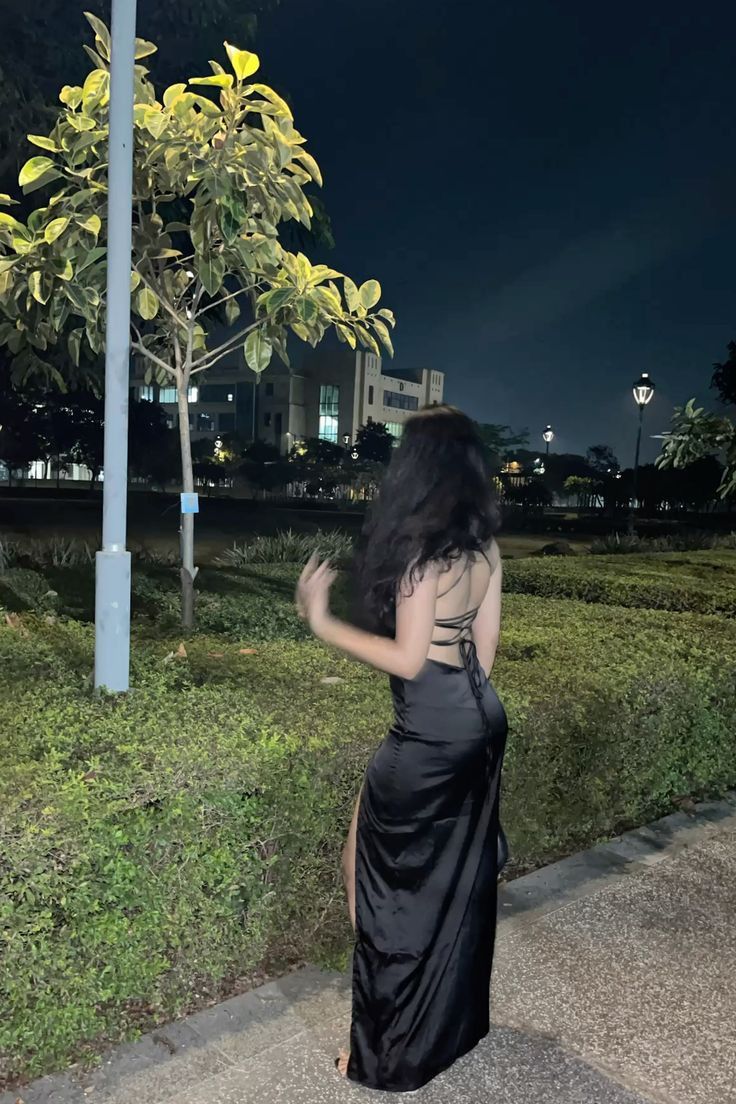 Black Simple Prom Party Dress Long Evening Dress fg8100