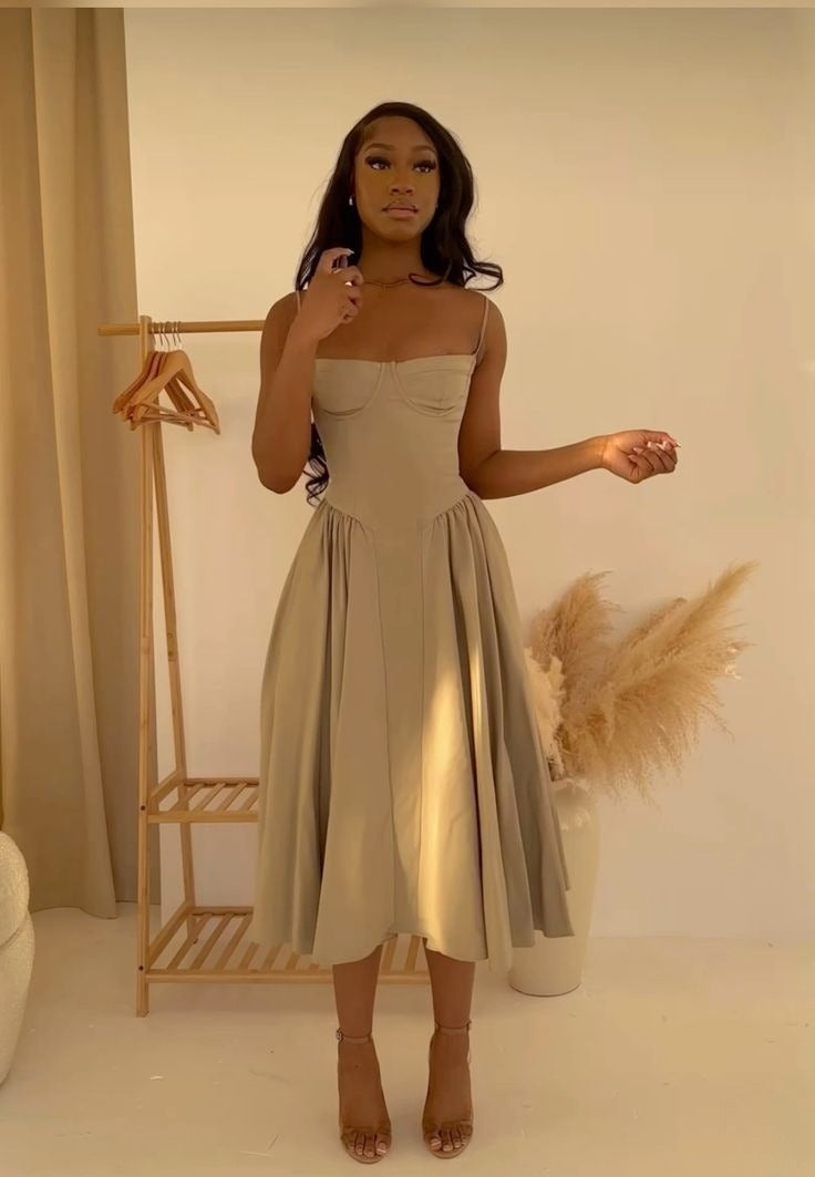 Spaghetti Straps Party Dress Evening Prom Dress Custom Made fg7455