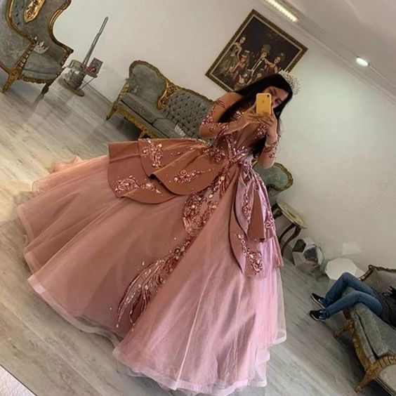 Sparkle Pink Vestidos De 15 Quinceanera Dress Princess Sequin Ball Gown Sweet 15 Birthday Dress fg5678