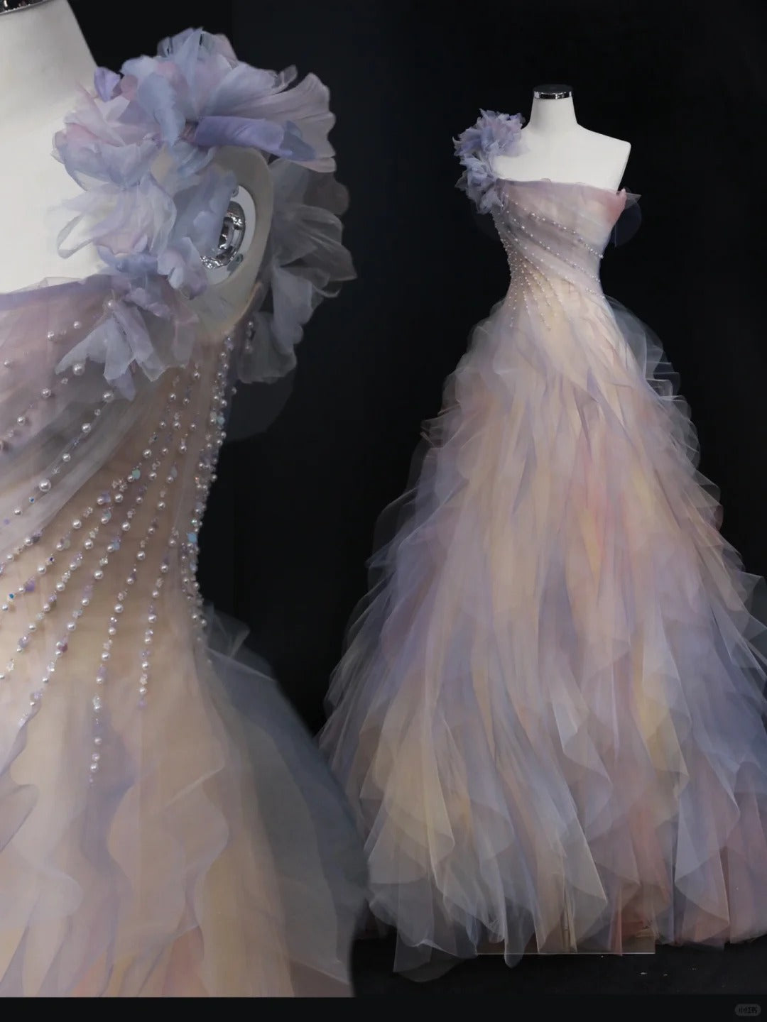 Elegant Formal Dress One Shoulder A-Line Evening Party Dress fg7529