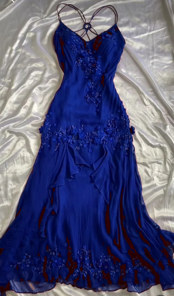 Vintage Sheath Spaghetti Straps Burgundy Long Prom Dress Evening Dresses With Beads fg6714