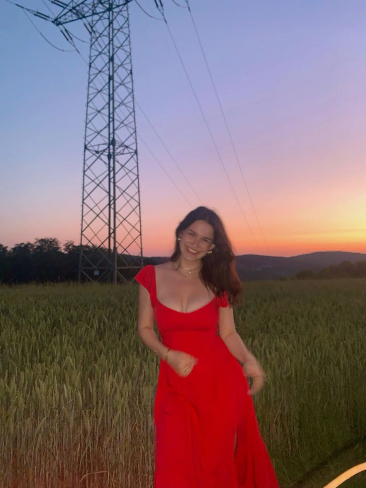 Elegant Red A Line Party Dresses Birthday Dress With Slit fg6544