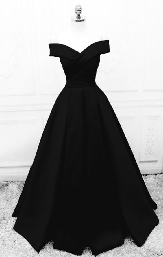 Black Sweetheart Formal Dresses, Black Evening Dress Prom Dress fg6484