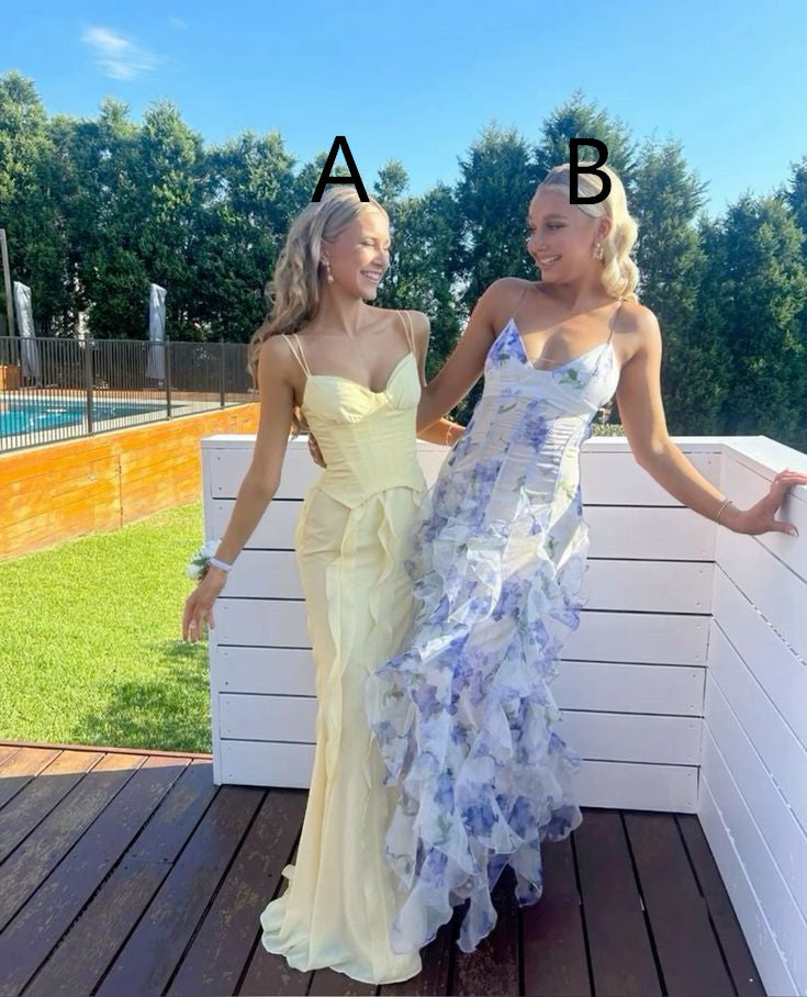 Spaghetti Straps Sleeveless Party Prom Dress fg5930