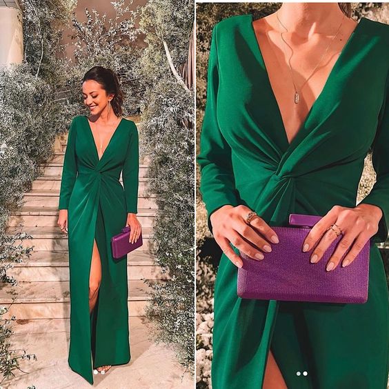 Elegant Green Evening Dresses Prom Formal Dress for Women fg5643