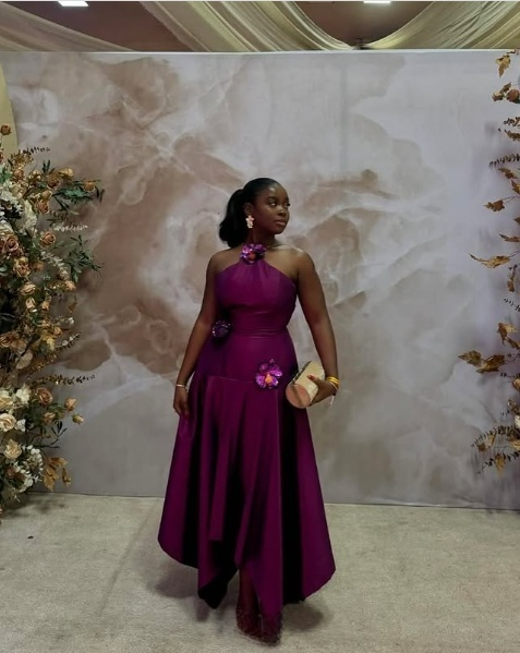 Purple Maxi dress Sleeveless Evening Prom Dress fg7585