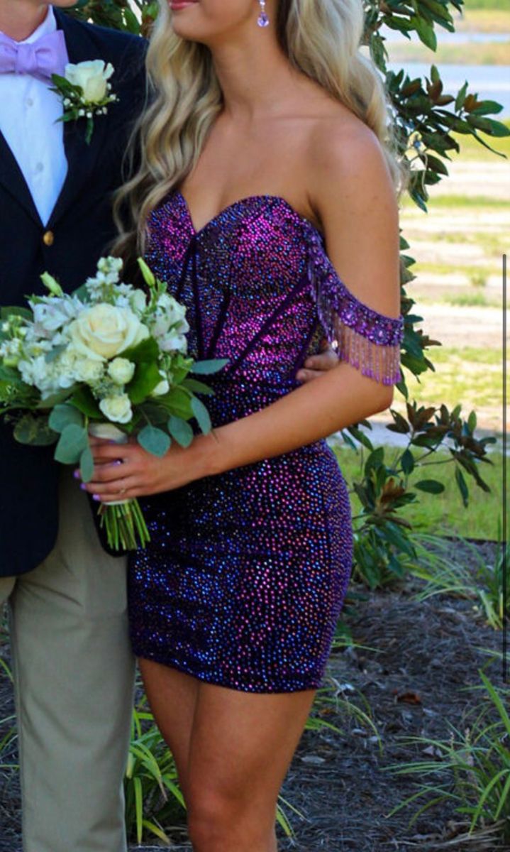 Off The Shoulder Beaded Short homecoming Dresses fg4533