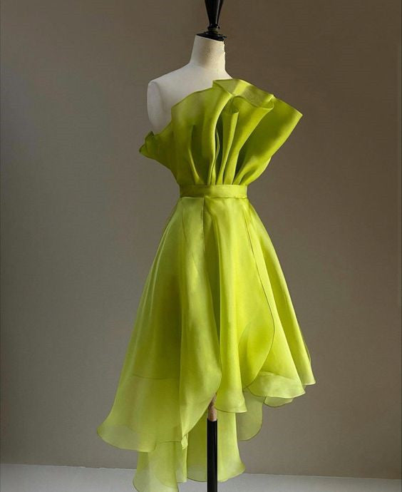 Beautiful Green Dress Short Party Gown Homecoming Dress fg4095
