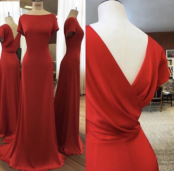 Elegant Red Evening Dresses Party Prom Dress fg4161