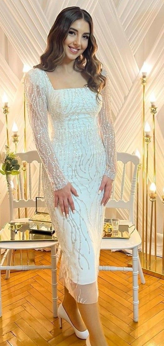 White Evening Gown,Sheath Prom Dress Party Dress fg4009