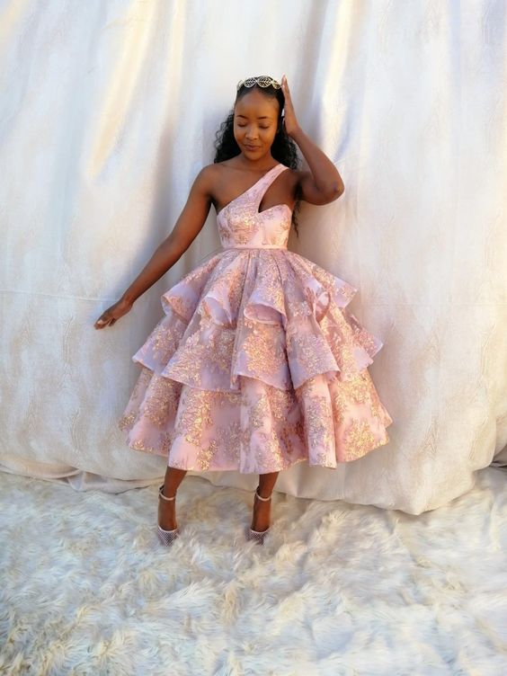 A-Line Pink Prom Dresses Party Evening Dress fg4232