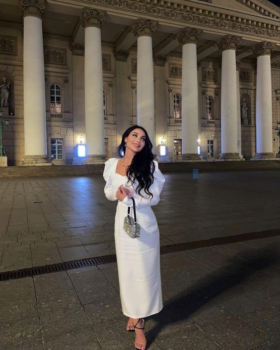 White Evening Dresses Prom Gown Party Gowns fg3903