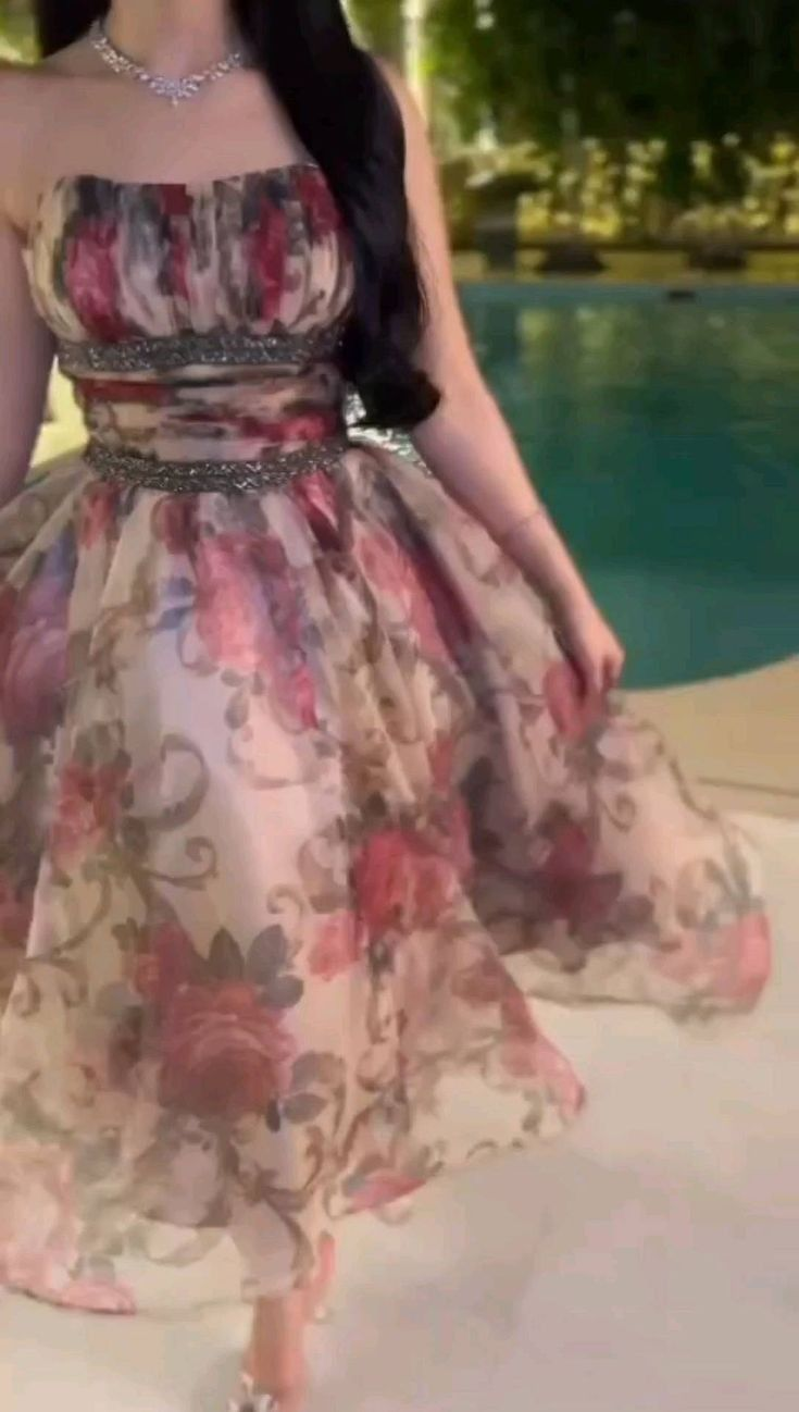 Flora Chiffon Prom Dress Evening Dress With Beading fg8229