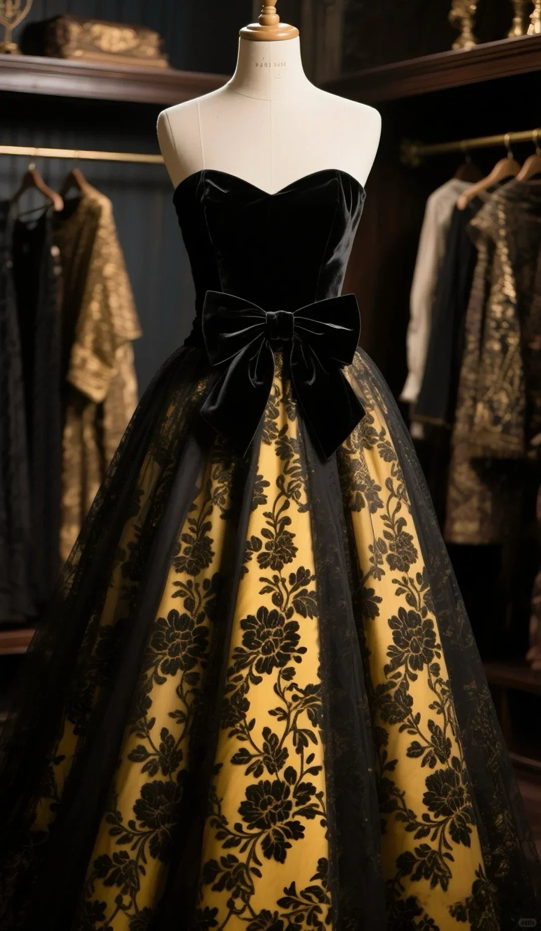 Ball Gown Sweetheart Velvet Tulle Flowers Long Prom Dress, Evening Dress fg8491