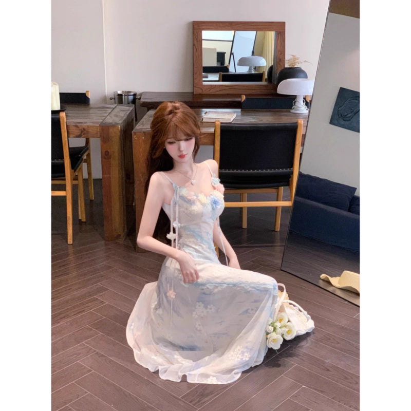 Robe de soirée longue sirène colorée à paillettes, tenue de remise de diplôme fg8362