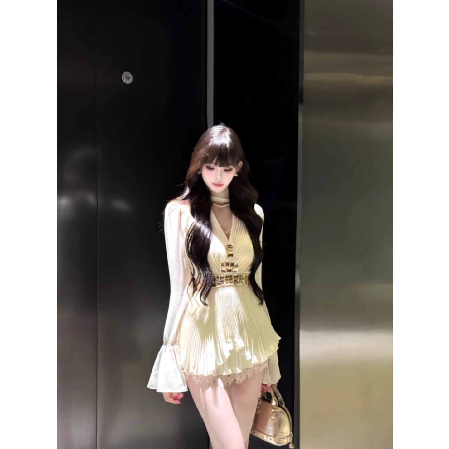 Robe de soirée longue sirène colorée à paillettes, tenue de remise de diplôme fg8362