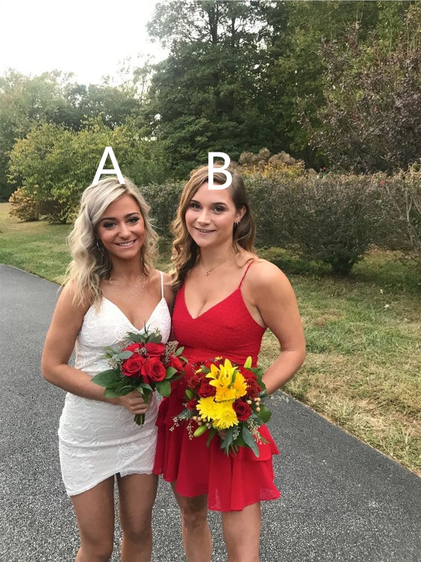Sexy Tight Homecoming Dresses Spaghetti Straps Mini Prom Dresses fg71
