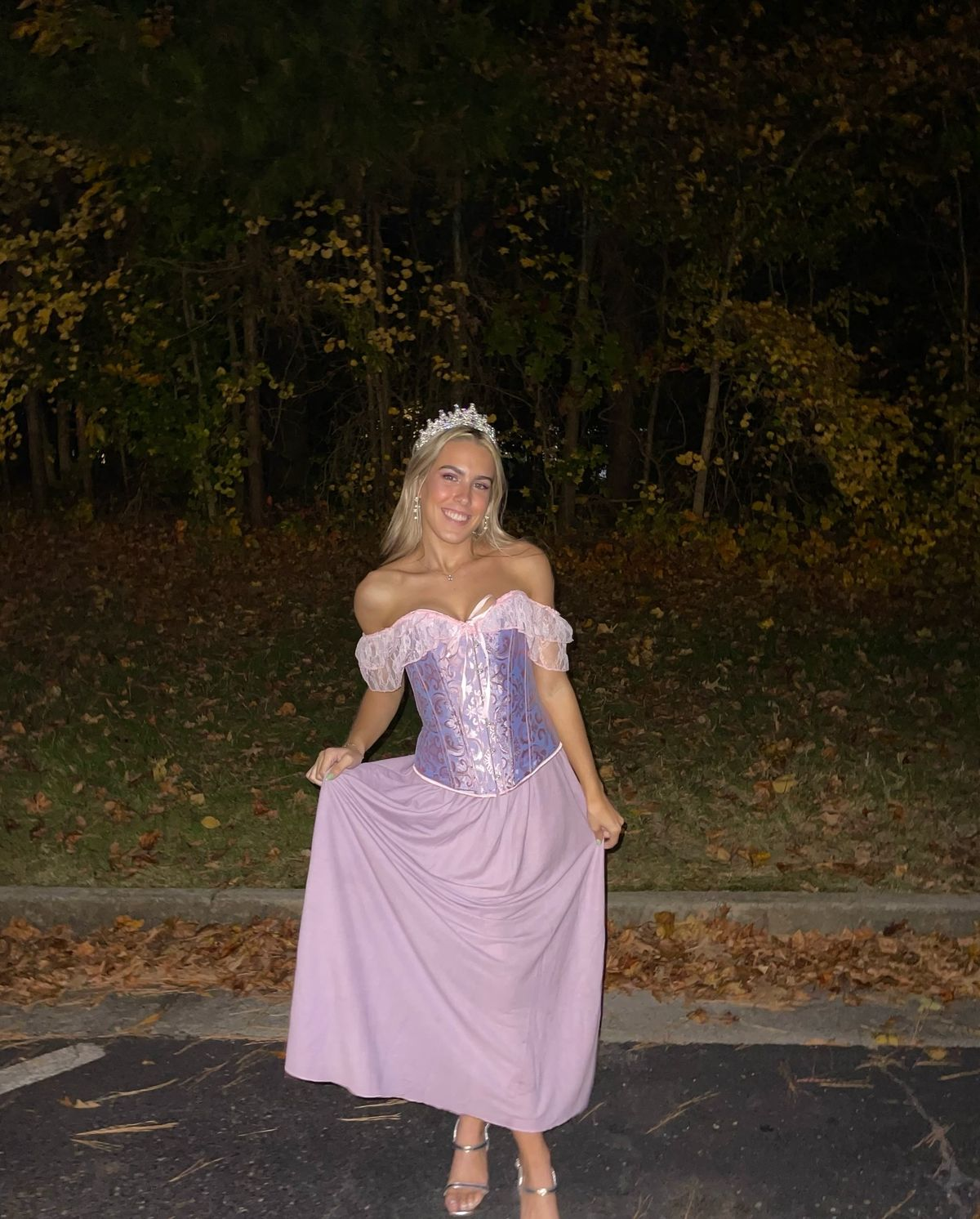 Off The Shoulder Lilac Princess Prom Dress Chiffon Birthday Dress fg8437