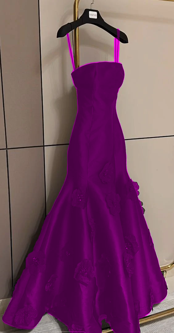 Elegant Black Spaghetti Straps Prom Dress Party Dress fg5366