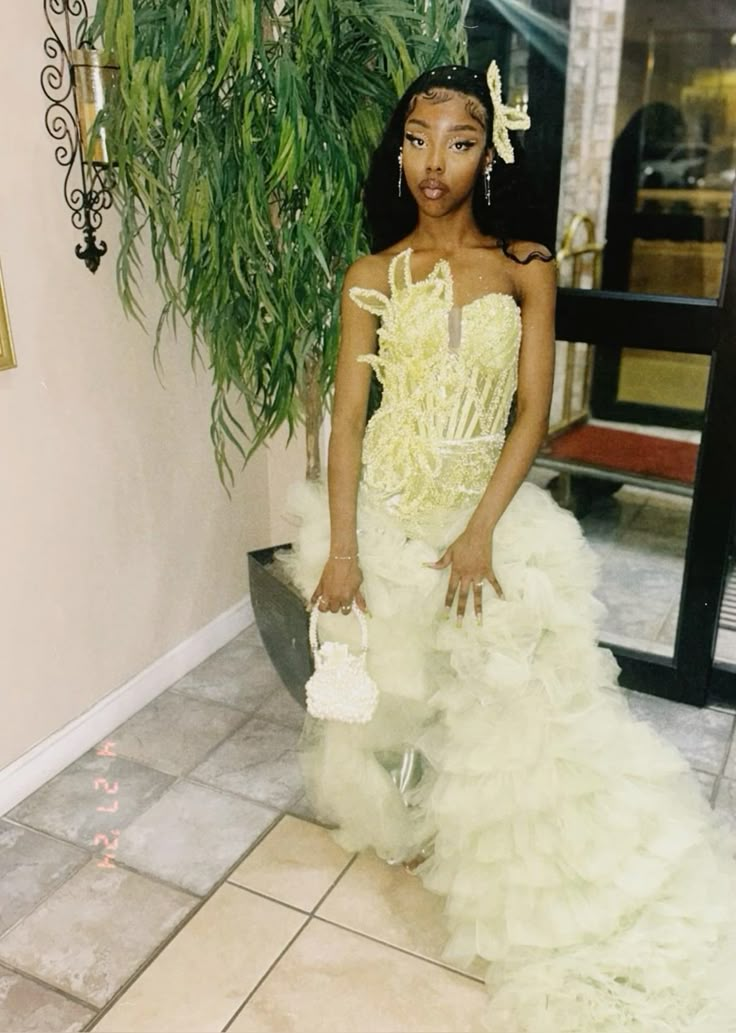 Luxury Tulle Prom Dress Black Girl Birthday Outfit Formal Graduated Dress fg8274