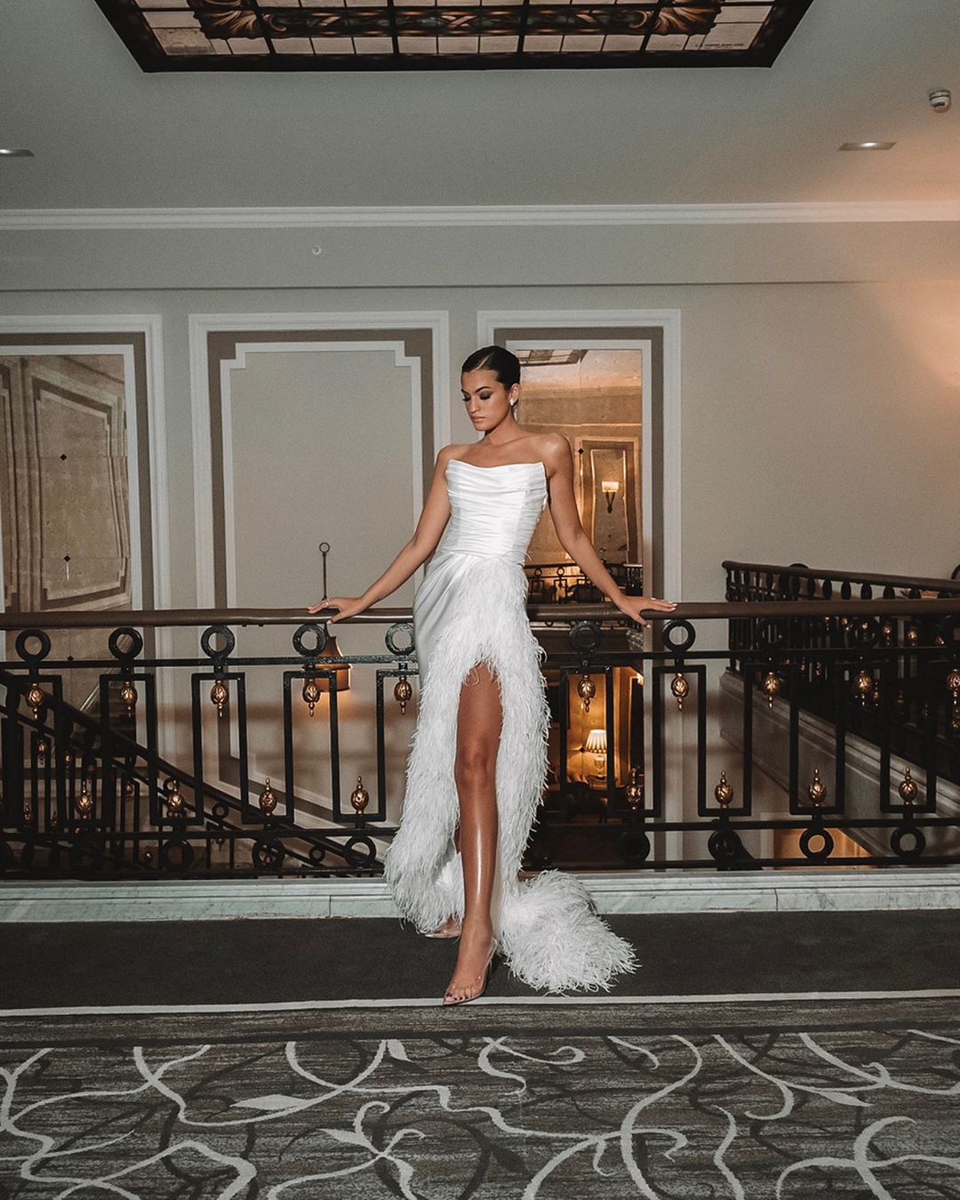 Gorgeous Sleeveless Prom Dress ,White Formal Gown fg1404