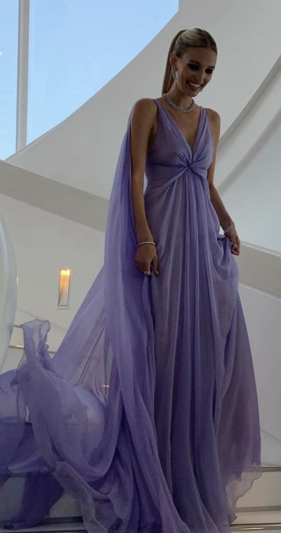 Lilac Long Prom Dresses Party Evening Gowns fg3083