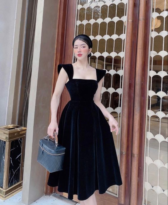 black simple prom dresses evening dresses fg2924