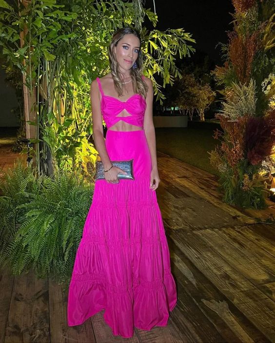 Hot Pink Prom Dress Women Sexy Dresses Elegant Party Dress fg1970