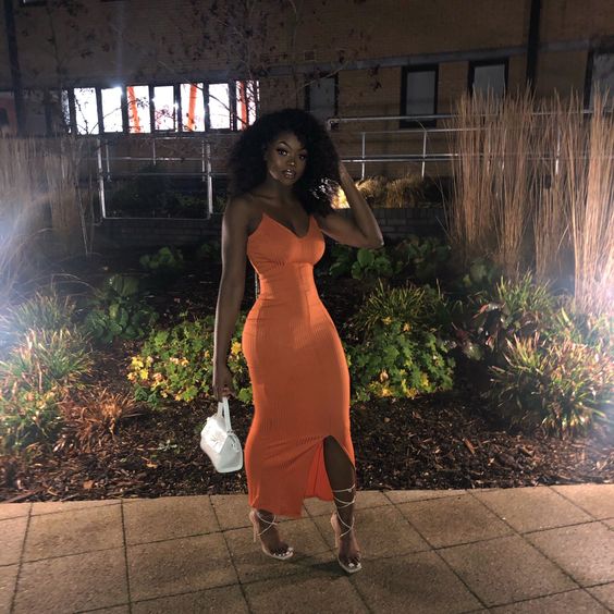 Charming Prom Dress,Orange Prom Dress fg1338-1