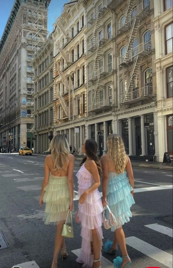 Gorgeous Sleeveless Halter Tulle Prom Dress With Layers ,Tulle Formal Gown fg1407