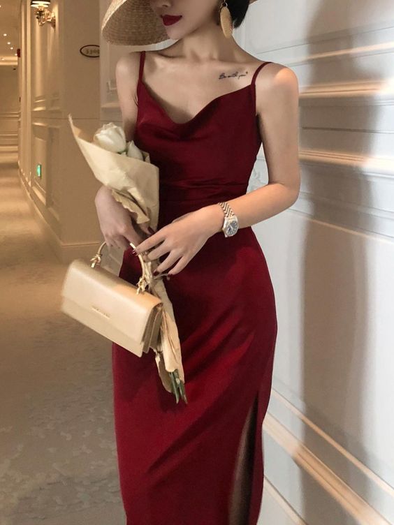 Sommer Frauen Backless Sexy Strap Split Kleider Ärmelloses Abendkleid fg2530