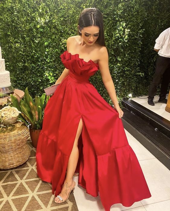 Red Prom Dresses, long Prom Dresses, Evening Dresses fg1684