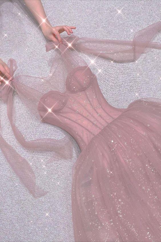 Princess pink long prom dress fg1334