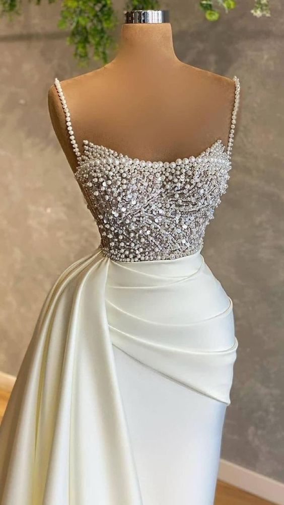 Ivory Prom Gown Evening dresses, Fancy wedding dresses, Prom girl dresses fg1169
