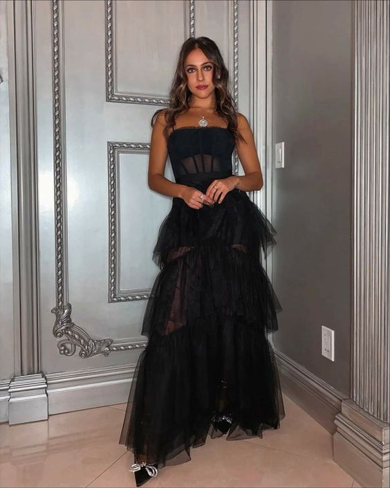 Black Prom Dress Women Sexy Dresses Elegant Party Dress fg1994