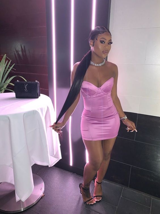 PINK PARTY PROM DRESS, GRADUATION HOMECOMING DRESSES fg1338