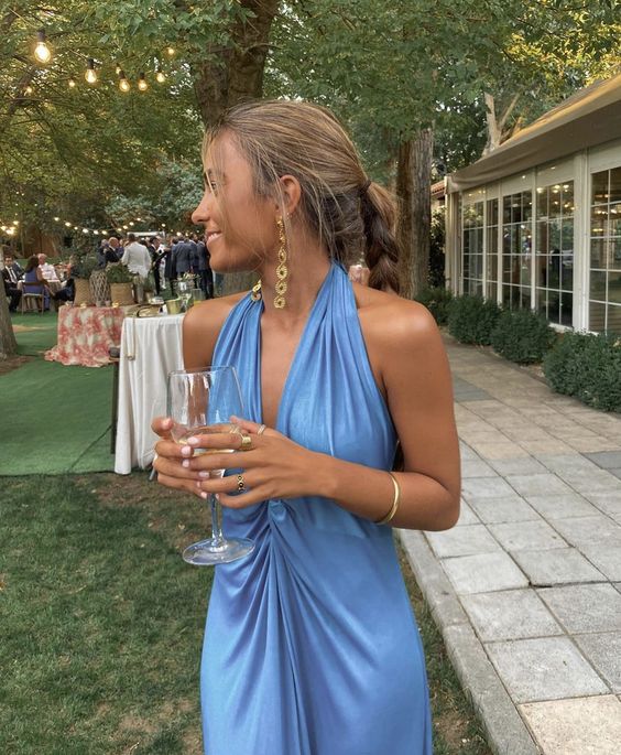 Blue simple prom dress Evening Gown Party Dress Bridesmaid dress fg3255