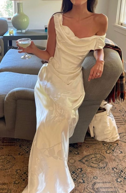 Long prom dress, evening dress,simple wedding gown fg3302