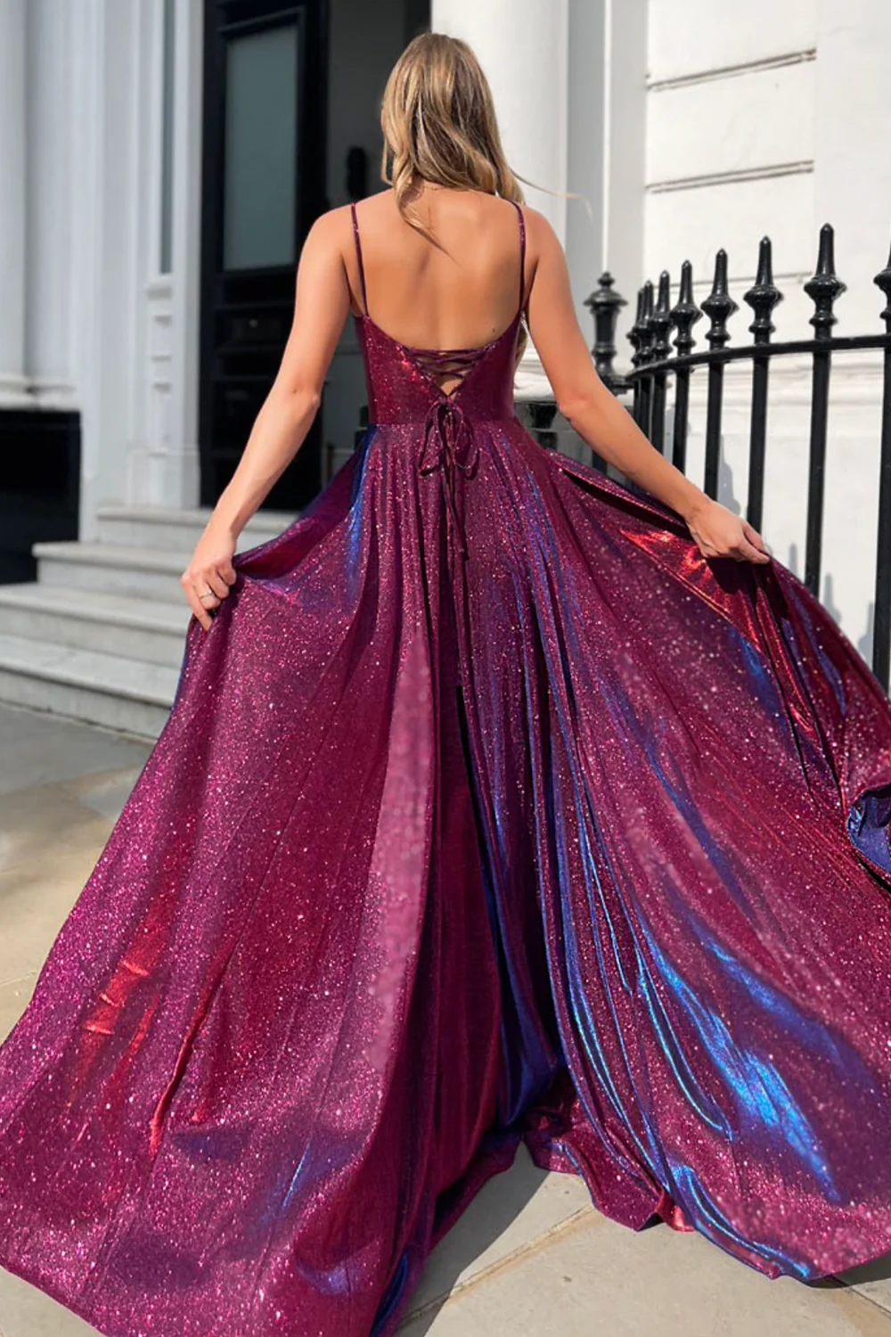 Neu 2023 Sexy Damen Abschlussball Abendkleid Seitenschlitz Formales Party-Abschlussballkleid fg3048