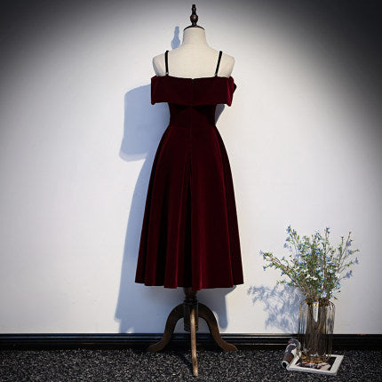 A line Red Short Prom Dresses Homecoming dresses fg229