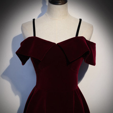 A line Red Short Prom Dresses Homecoming dresses fg229