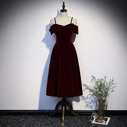A line Red Short Prom Dresses Homecoming dresses fg229