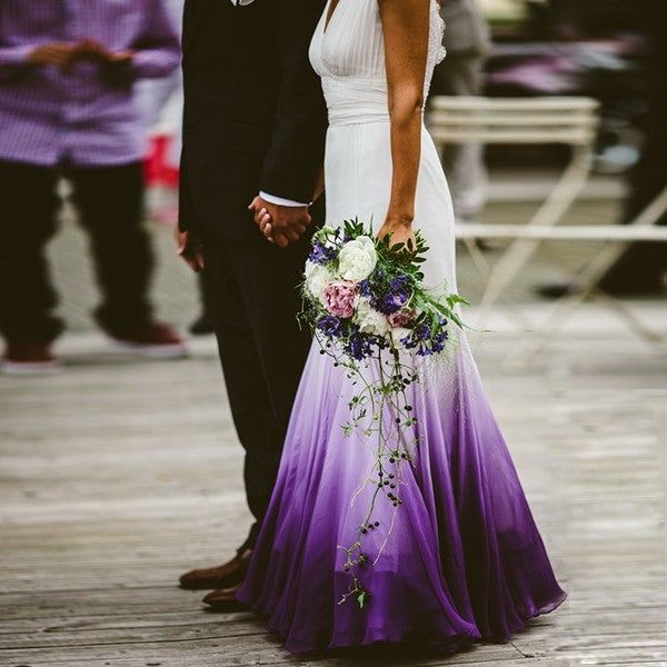Mermaid Floor-Length Lace Top Open-Back Country Style Wedding Dress fg296