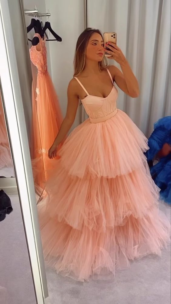 Long Tulle Dress, Tulle Prom Dresses, Formal Prom Dress fg780