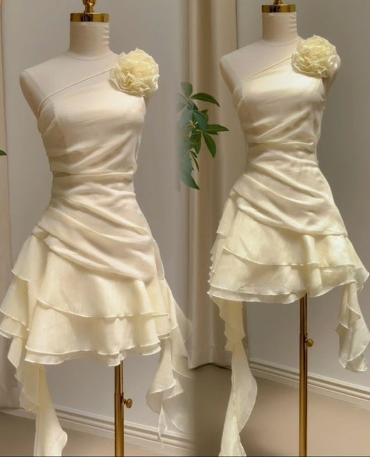 Chiffon Short elegant party gowns, short evening dress    fg7374