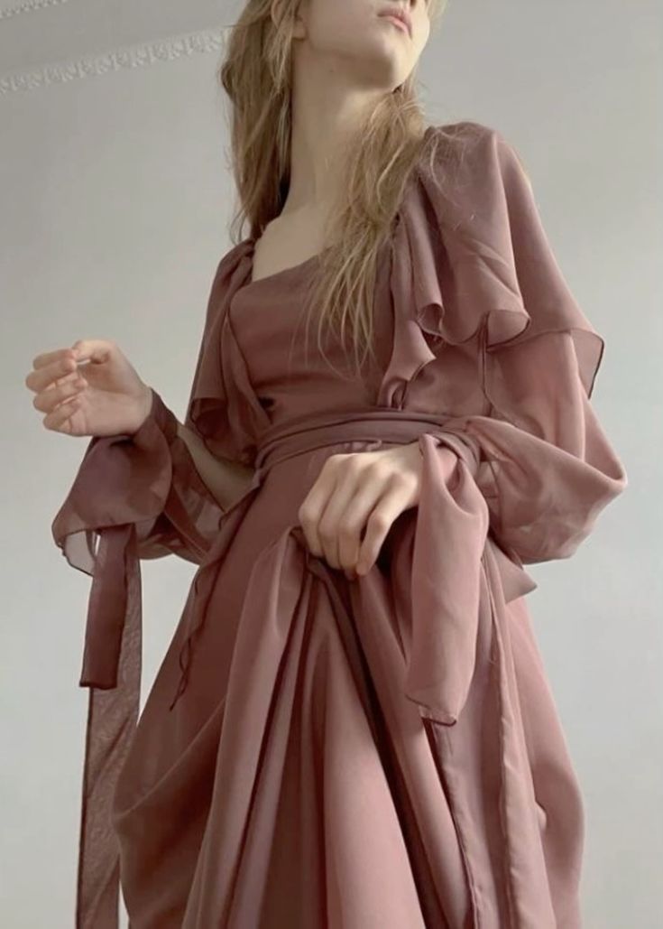 A Line Square Neck Chiffon Long Prom Gown Evening Dress    fg7394